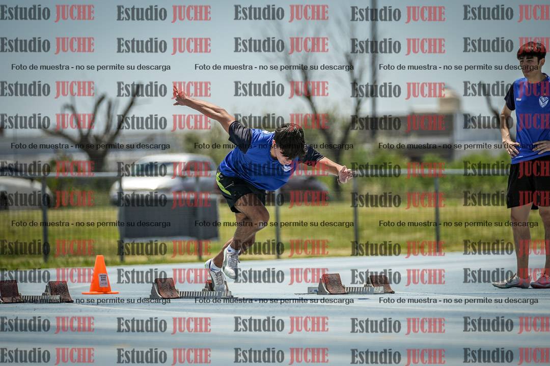 Fotos de los 100 m llanos de varones