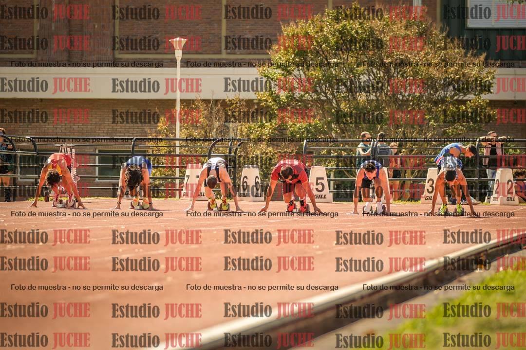 Fotos de los 100 m llanos de varones