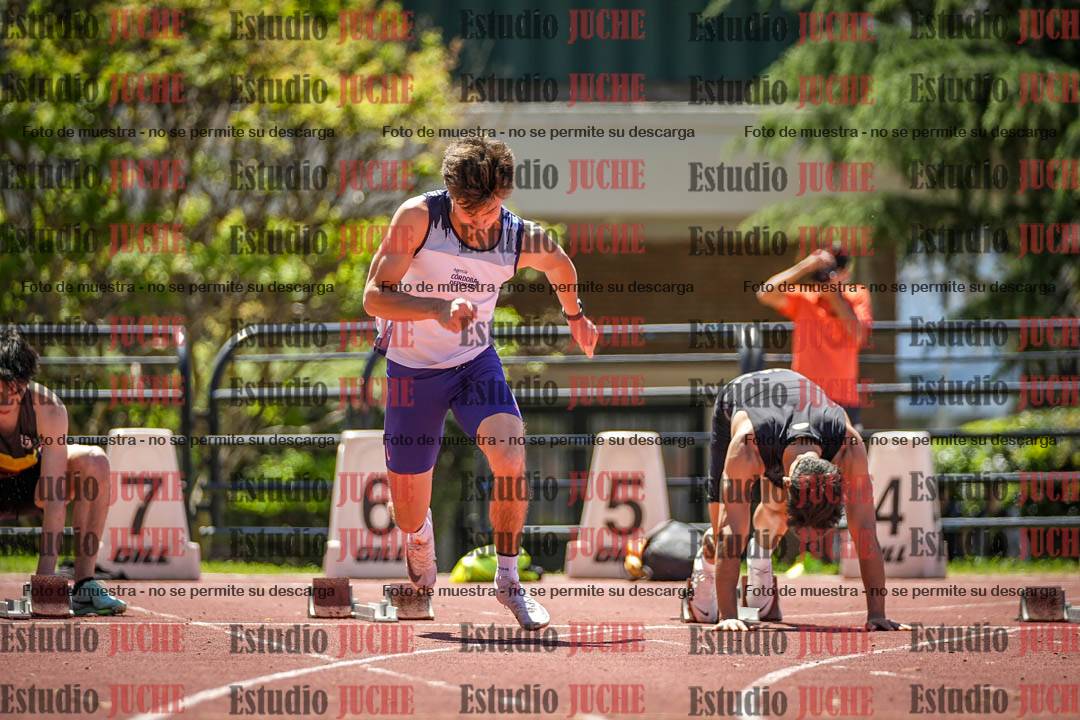 Fotos de los 100 m llanos de varones