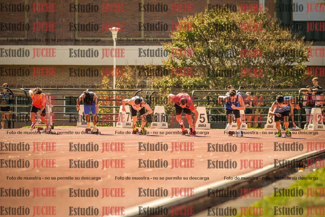 Fotos de los 100 m llanos de varones