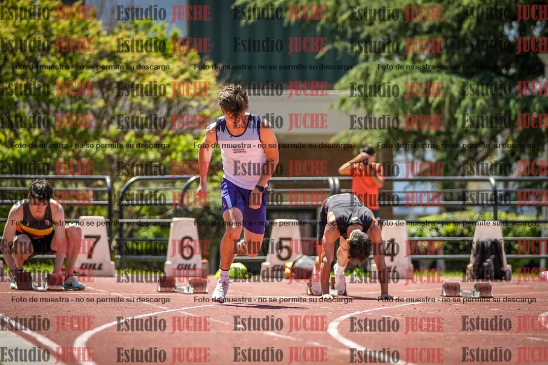 Fotos de los 100 m llanos de varones