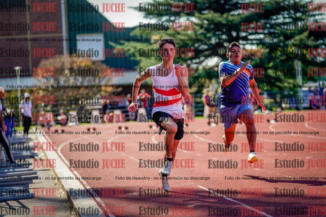 Fotos de los 100 m llanos de varones