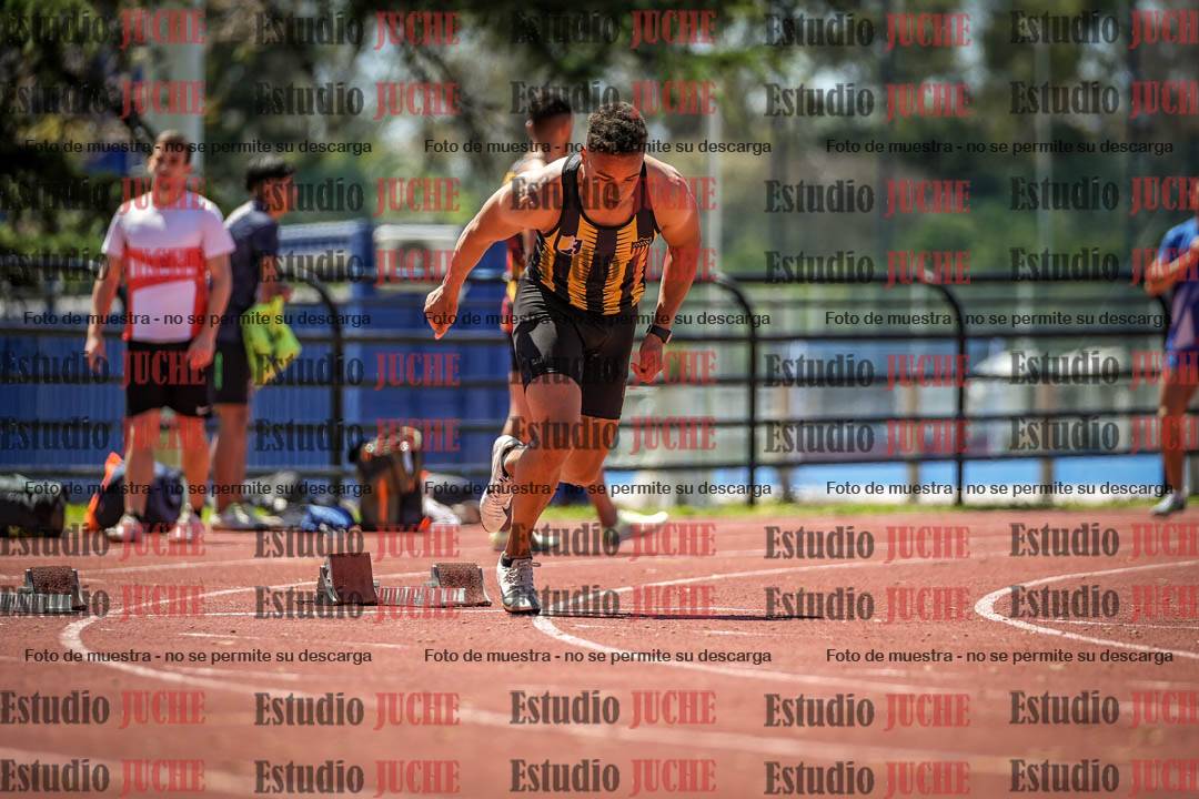 Fotos de los 100 m llanos de varones