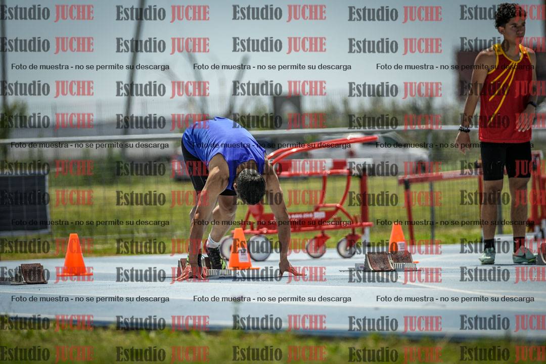 Fotos de los 100 m llanos de varones