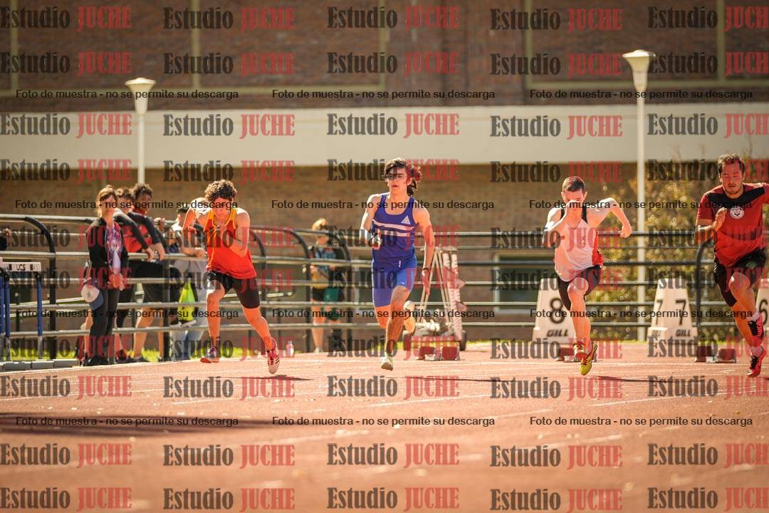 Fotos de los 100 m llanos de varones