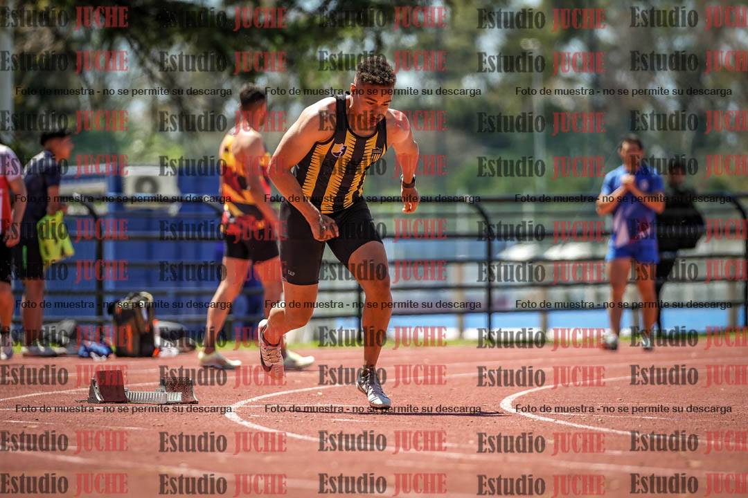 Fotos de los 100 m llanos de varones