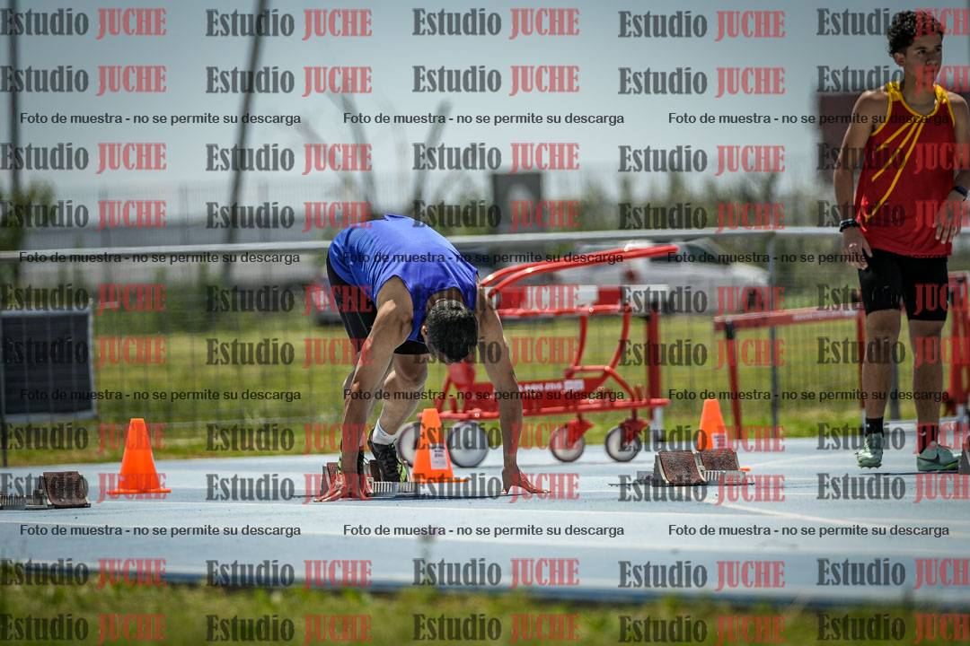 Fotos de los 100 m llanos de varones