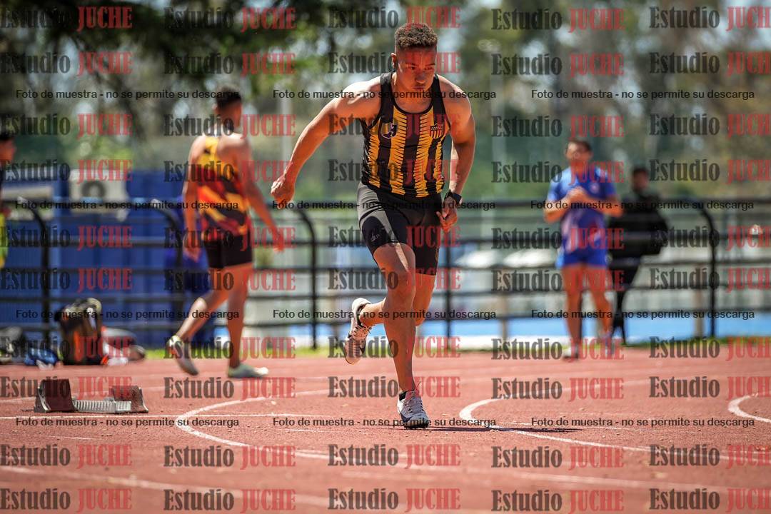 Fotos de los 100 m llanos de varones