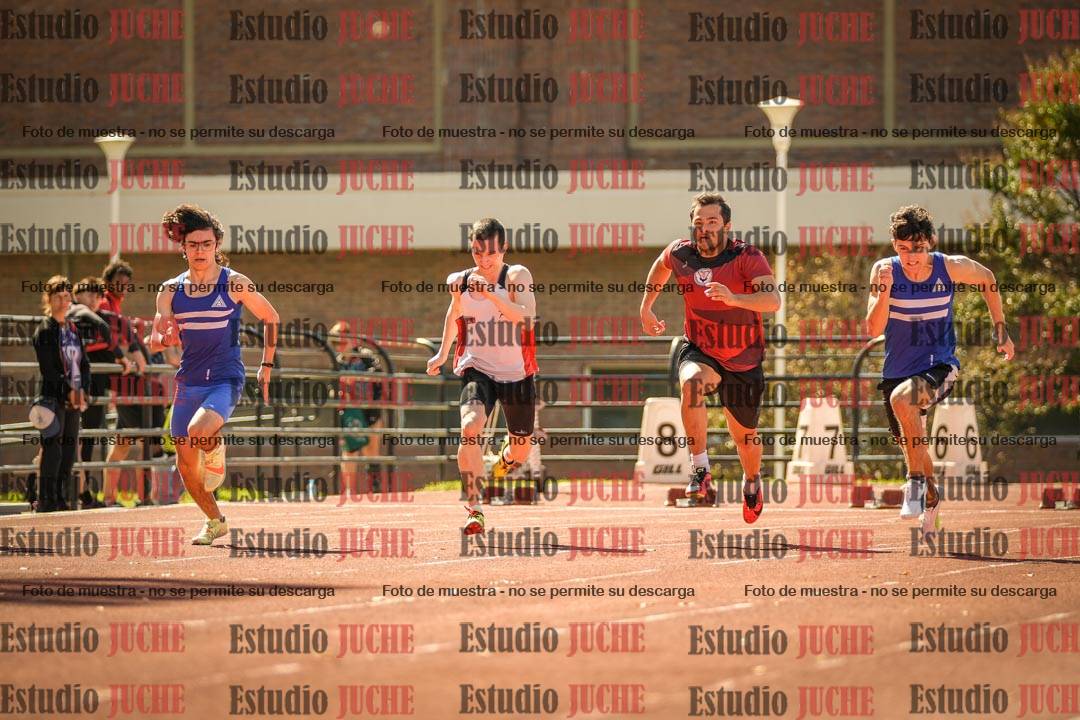 Fotos de los 100 m llanos de varones