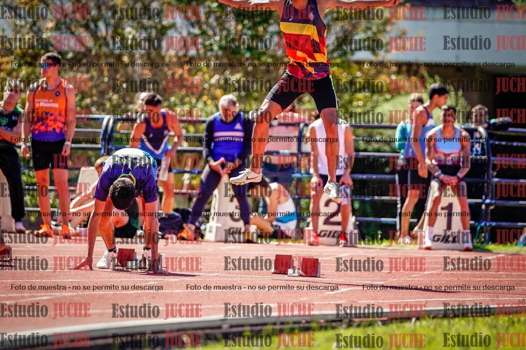 Fotos de los 100 m de varones