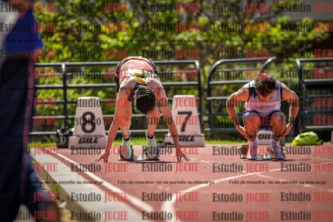 Fotos de los 100 m llanos de varones