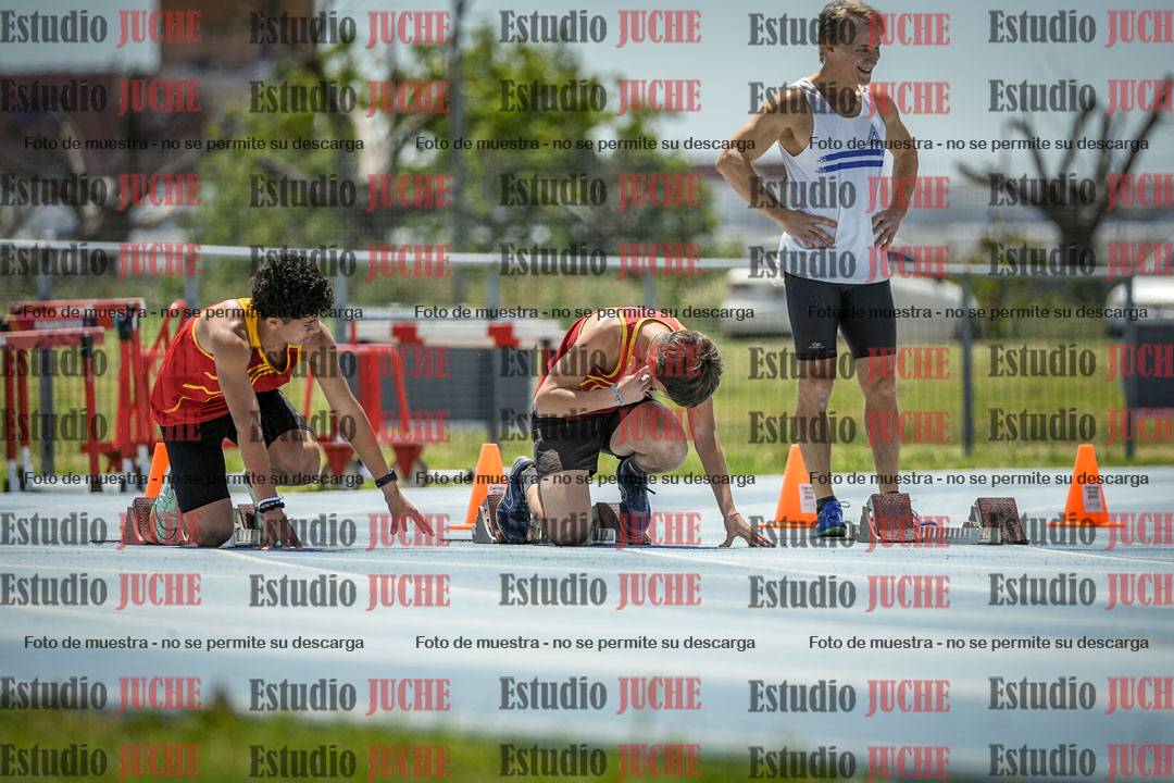 Fotos de los 100 m llanos de varones