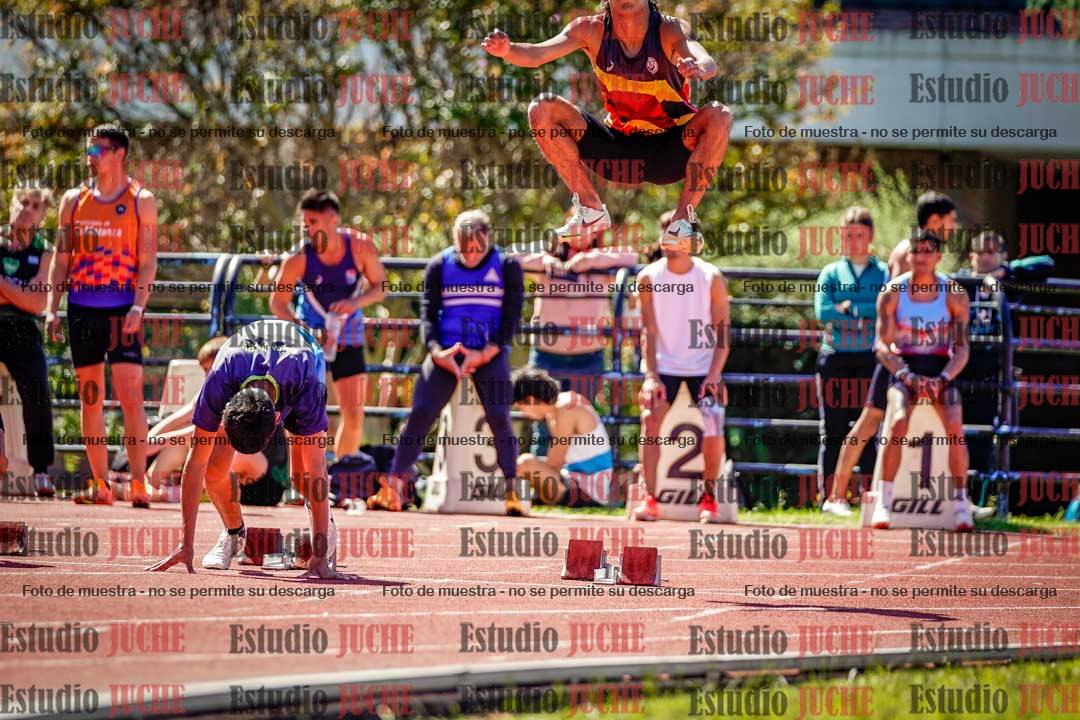 Fotos de los 100 m de varones