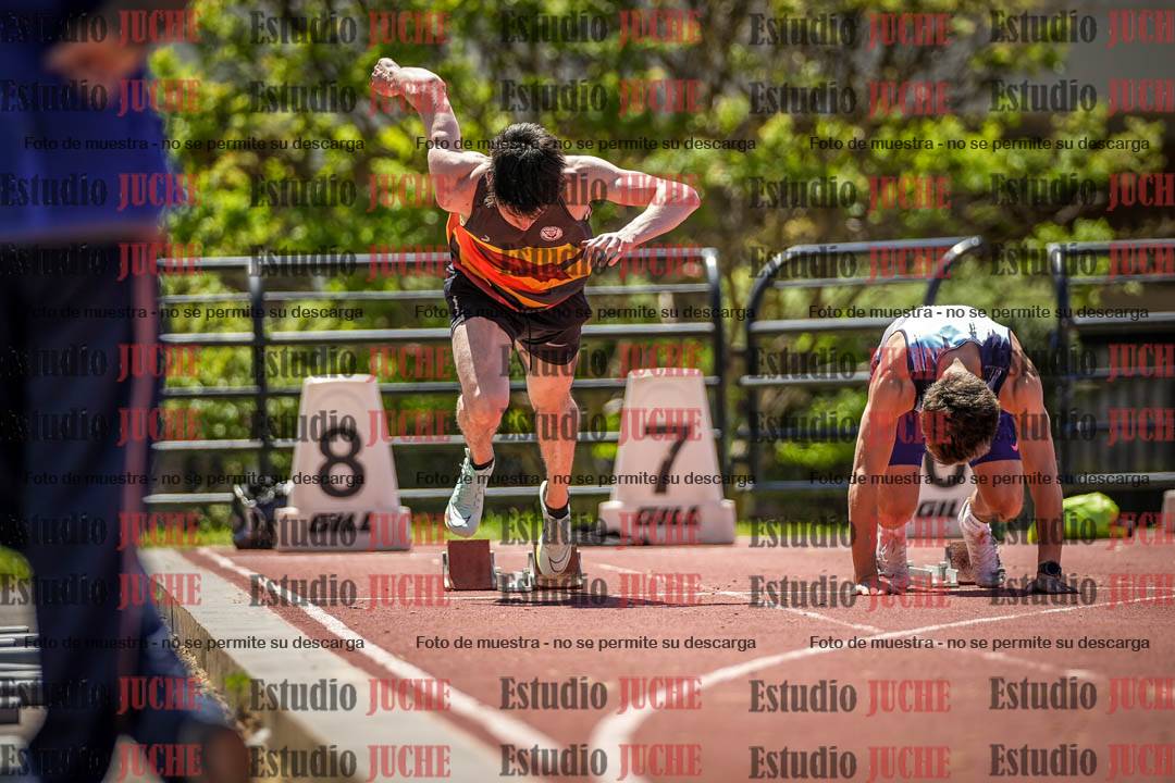Fotos de los 100 m llanos de varones