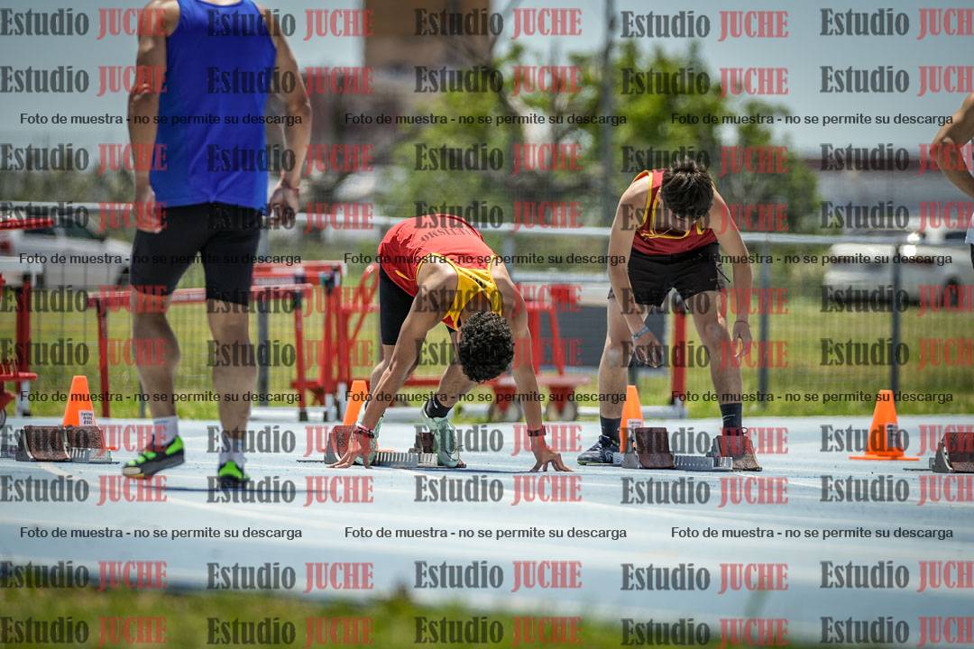 Fotos de los 100 m llanos de varones