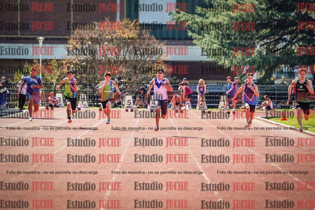 Fotos de los 100 m llanos de varones