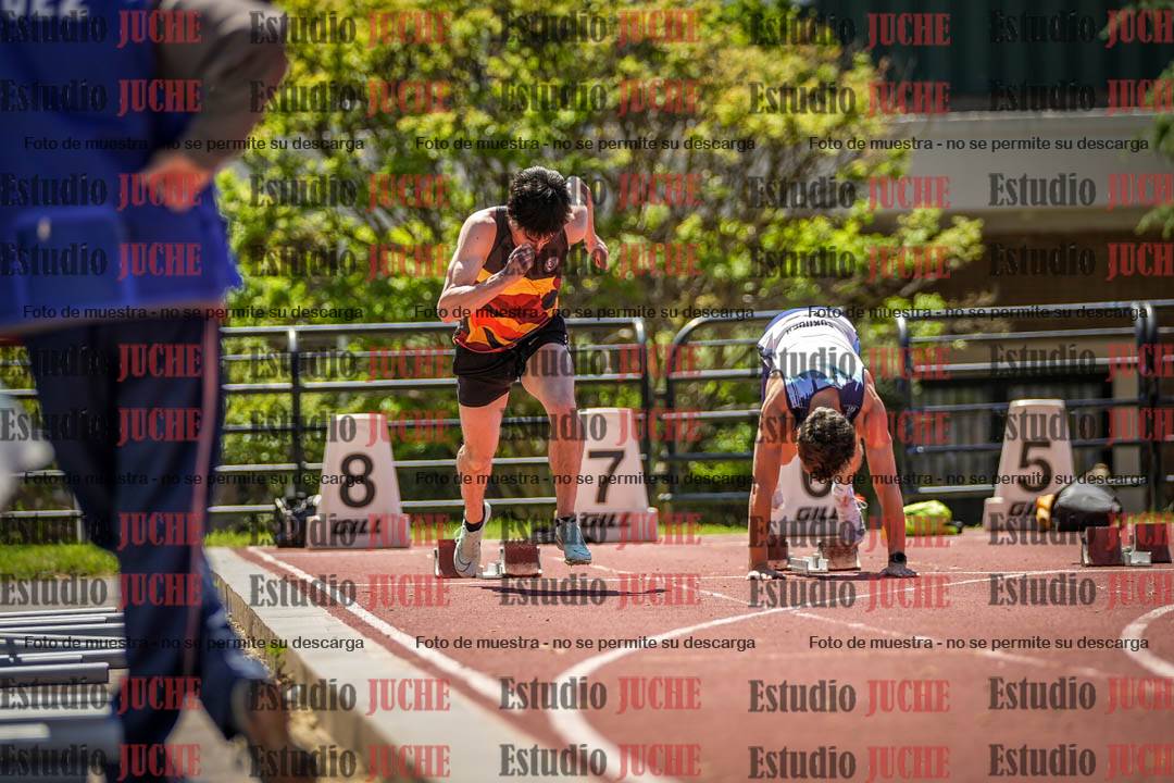 Fotos de los 100 m llanos de varones