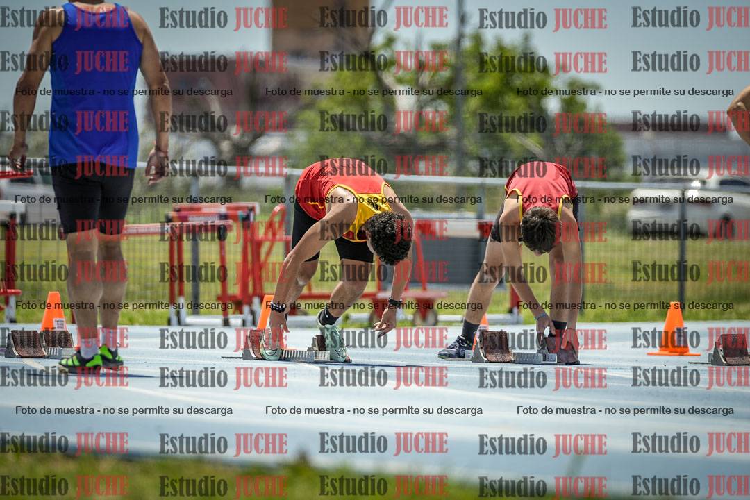 Fotos de los 100 m llanos de varones