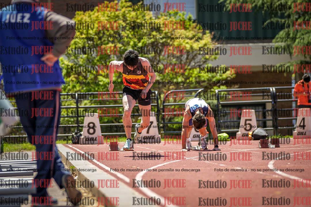 Fotos de los 100 m llanos de varones
