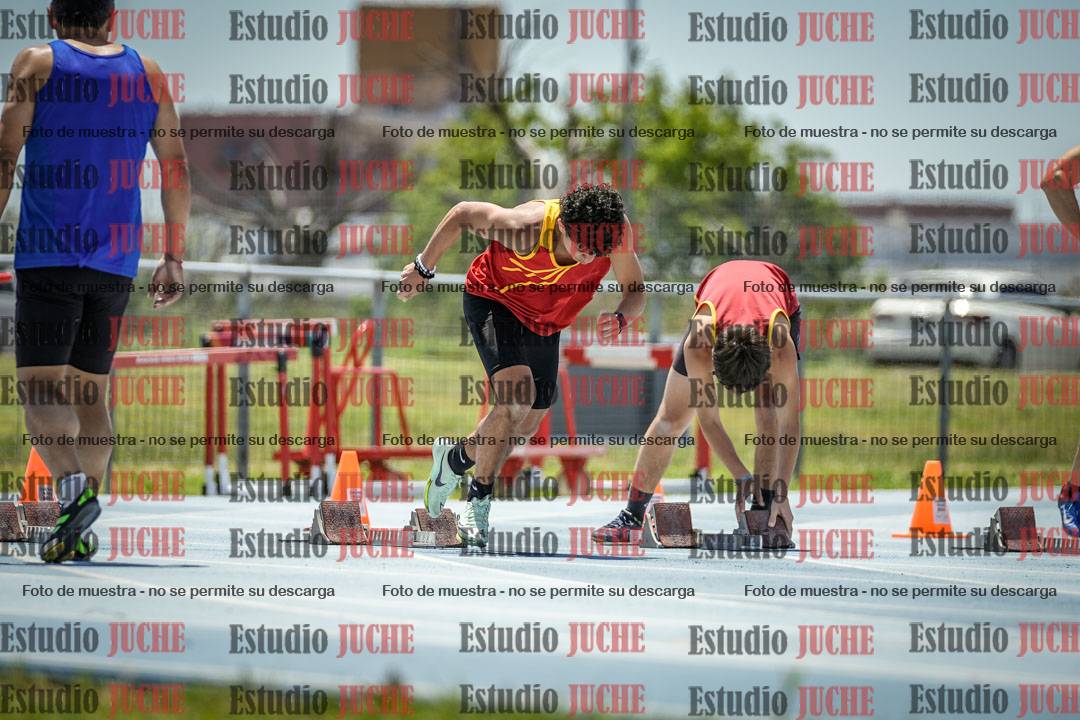 Fotos de los 100 m llanos de varones