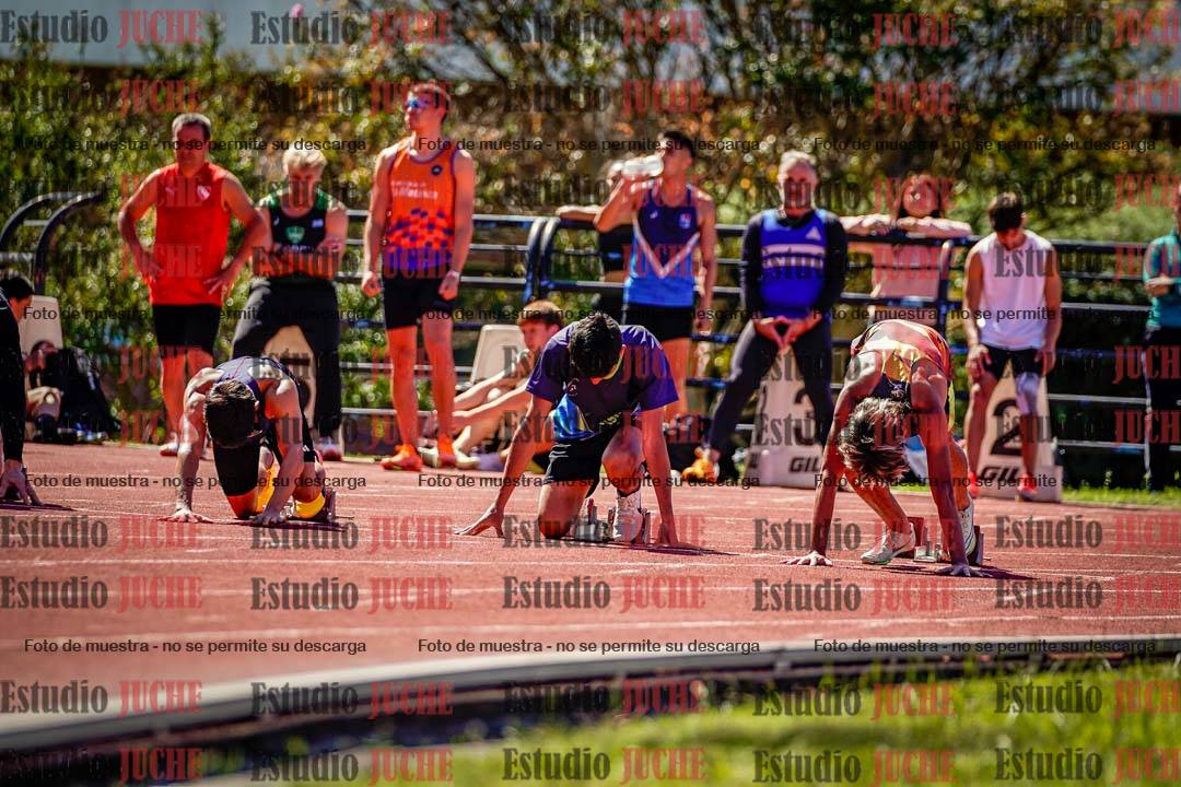 Fotos de los 100 m de varones