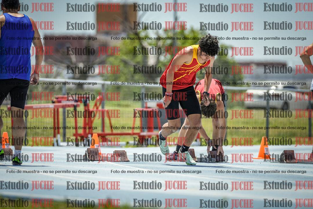 Fotos de los 100 m llanos de varones