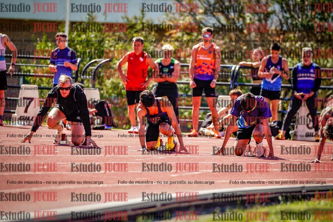 Fotos de los 100 m de varones