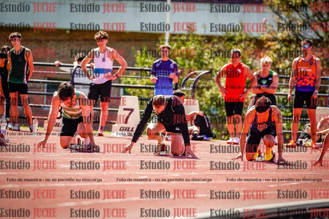 Fotos de los 100 m de varones