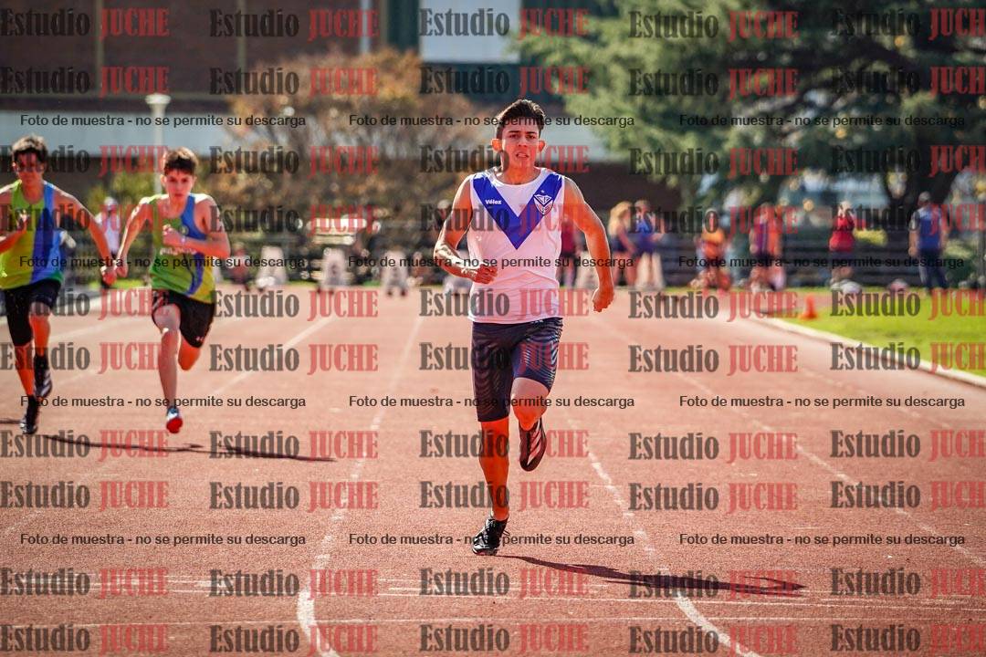 Fotos de los 100 m llanos de varones