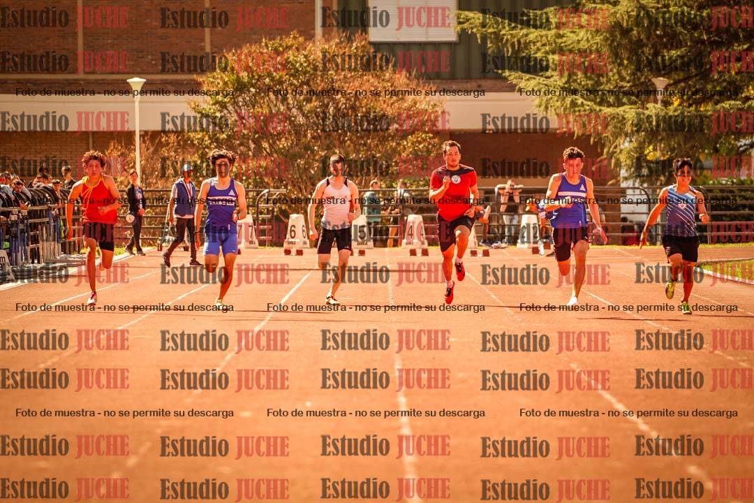 Fotos de los 100 m llanos de varones