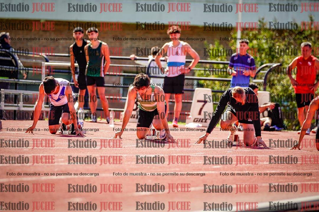 Fotos de los 100 m de varones