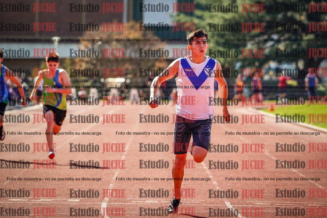 Fotos de los 100 m llanos de varones