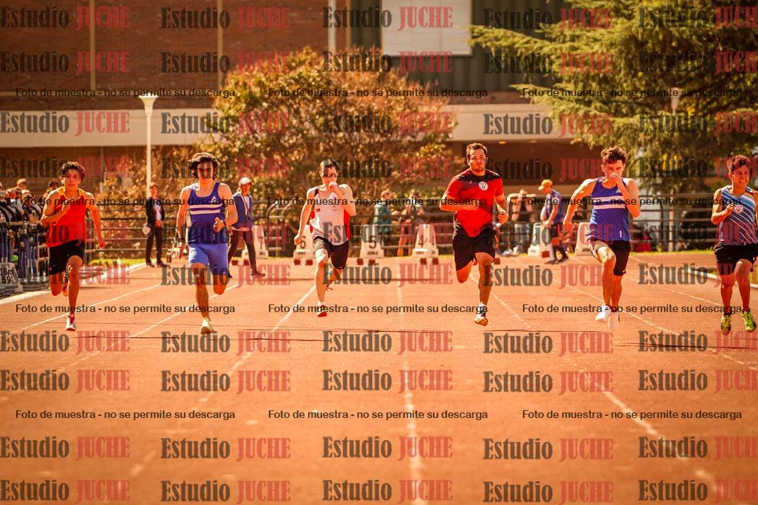Fotos de los 100 m llanos de varones