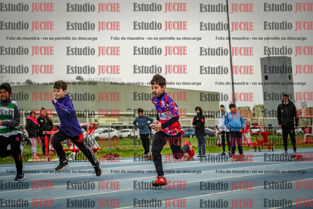 Fotos de los 50 m llanos de varones - U12