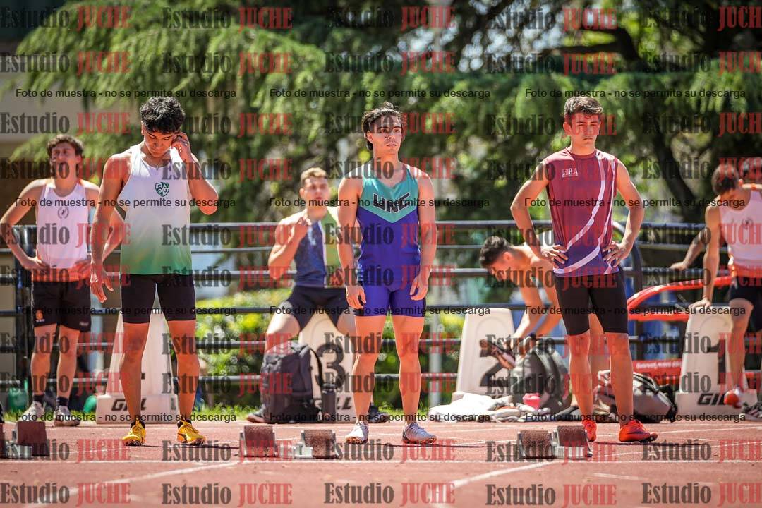 Fotos de los 100 m llanos de varones