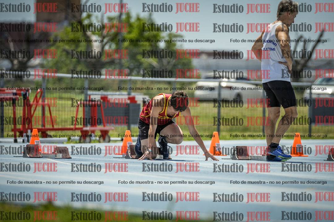 Fotos de los 100 m llanos de varones