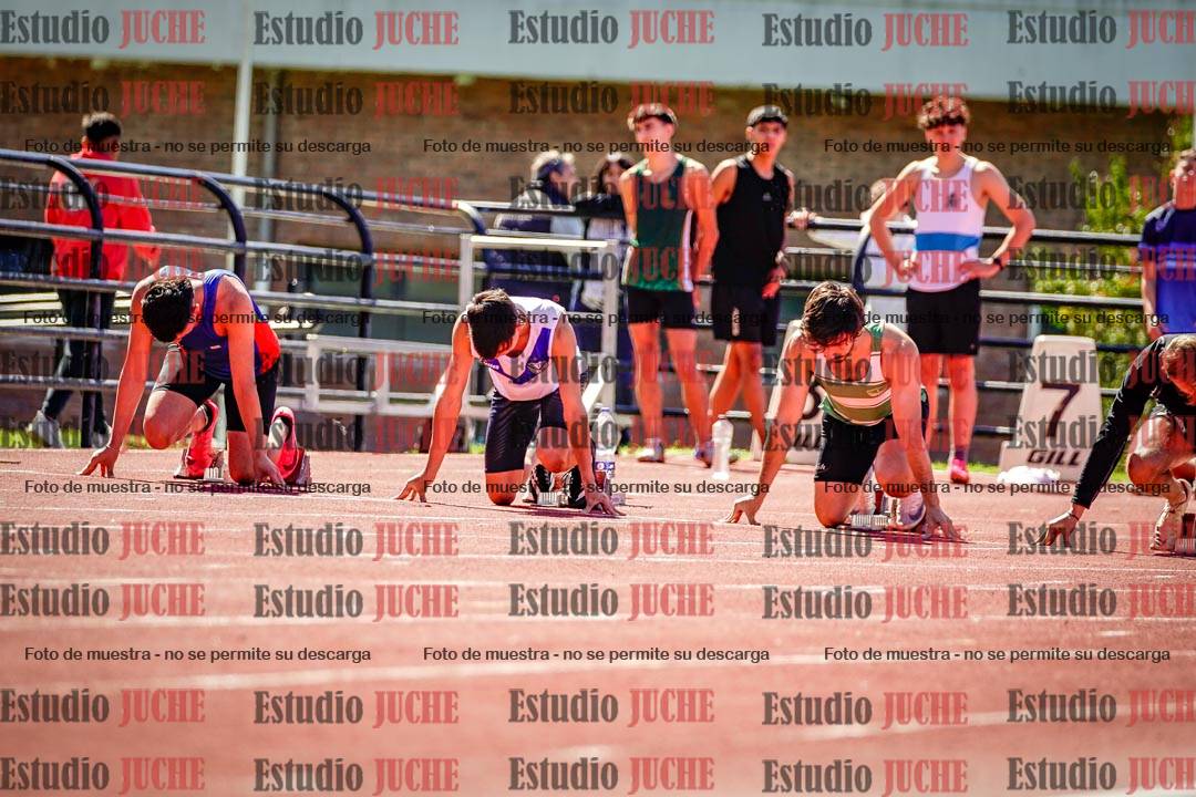 Fotos de los 100 m de varones