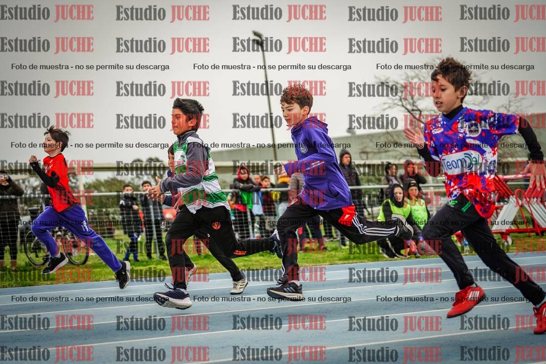 Fotos de los 50 m llanos de varones - U12