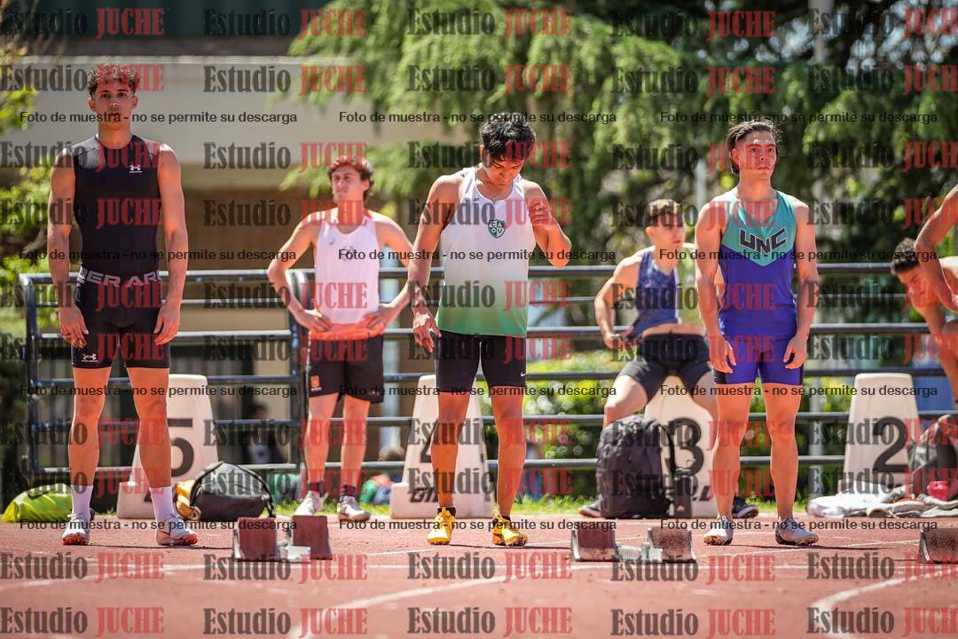 Fotos de los 100 m llanos de varones