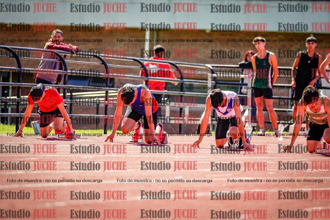 Fotos de los 100 m de varones