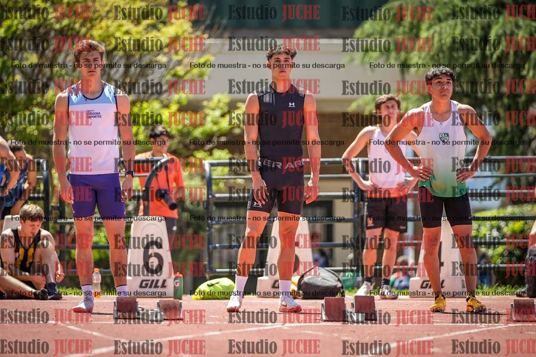 Fotos de los 100 m llanos de varones