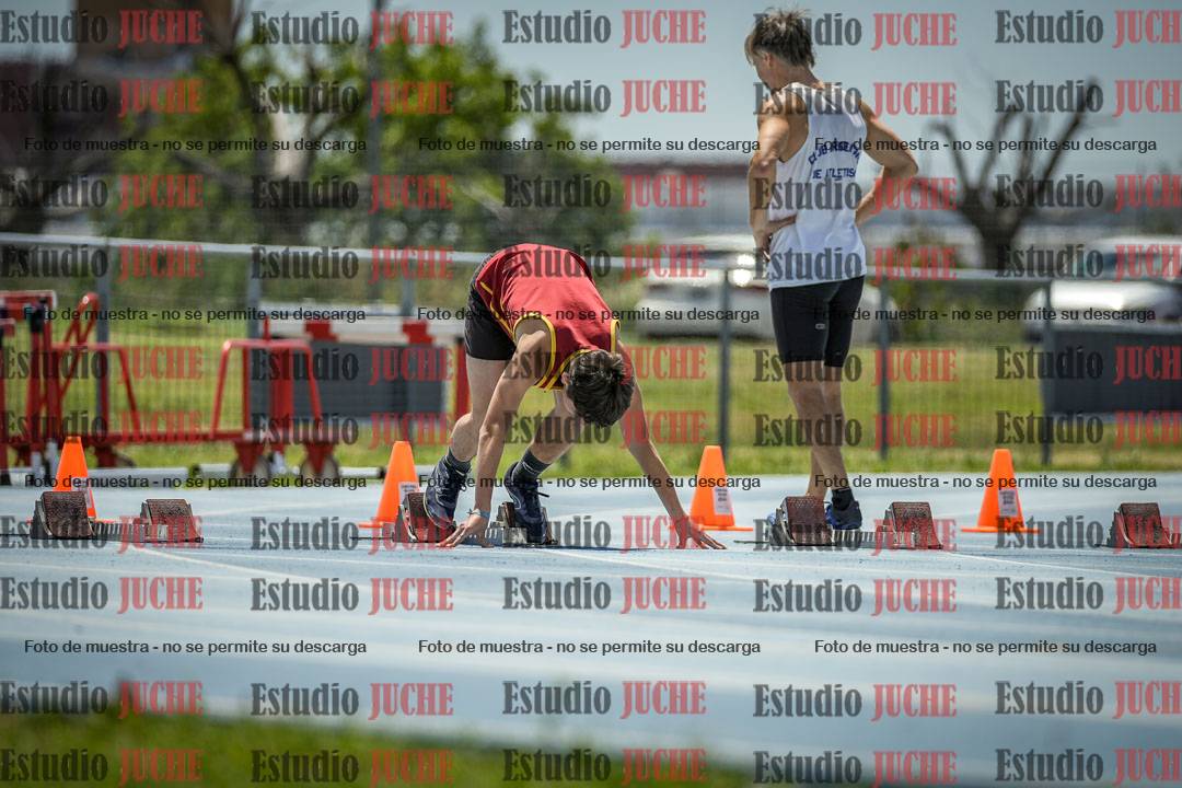 Fotos de los 100 m llanos de varones
