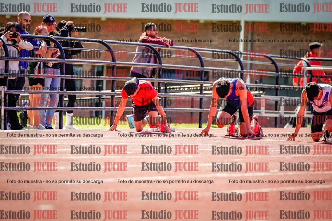 Fotos de los 100 m de varones