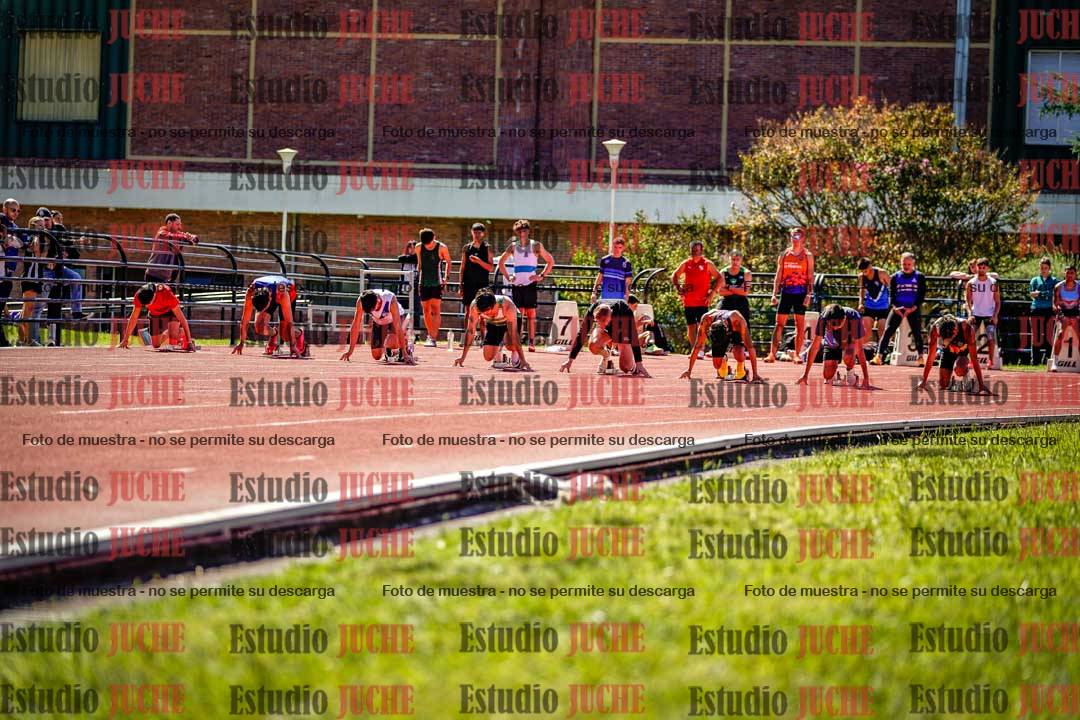 Fotos de los 100 m de varones