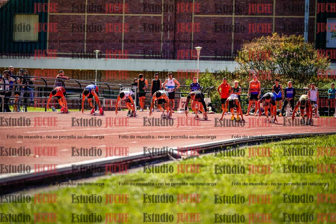 Fotos de los 100 m de varones
