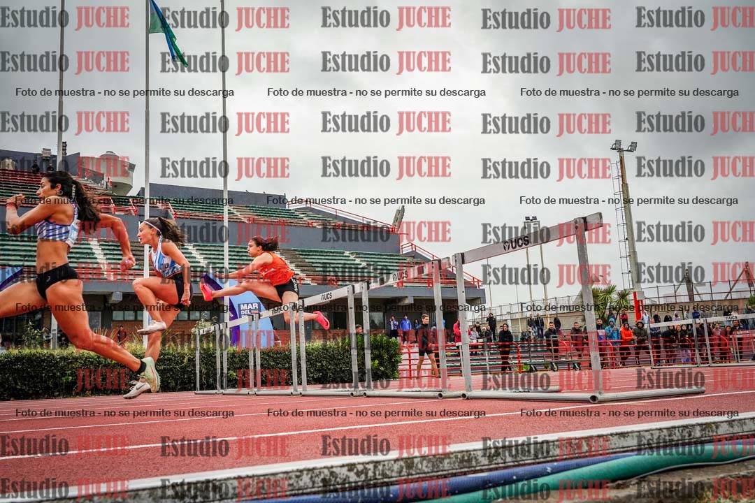 Fotos de los 100 m con vallas de mujeres - heptatlón 1