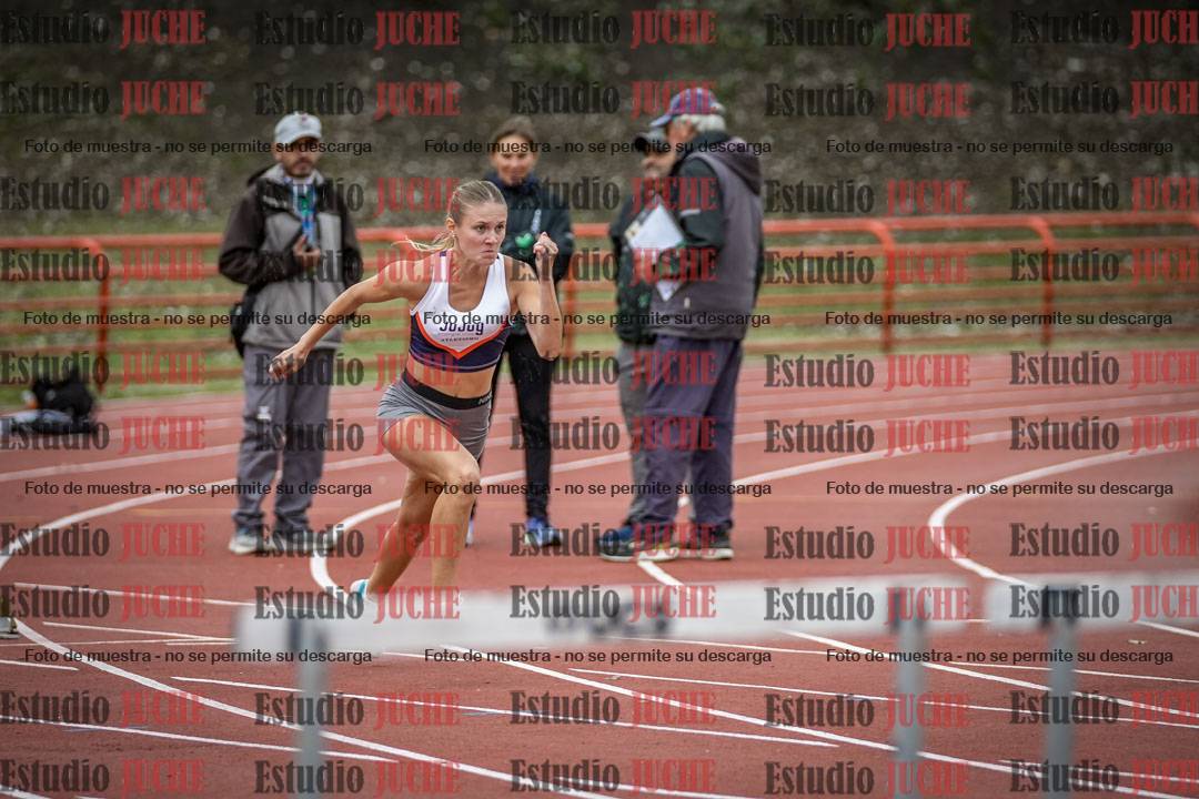 Fotos de los 100 m con vallas de mujeres