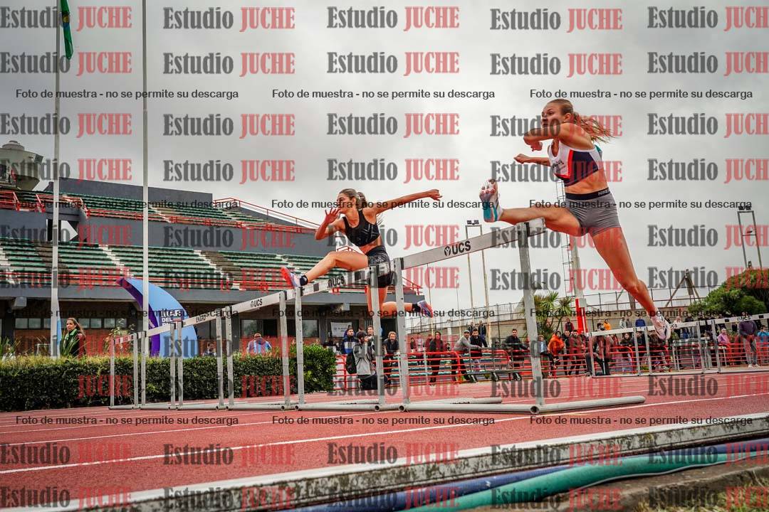 Fotos de los 100 m con vallas de mujeres