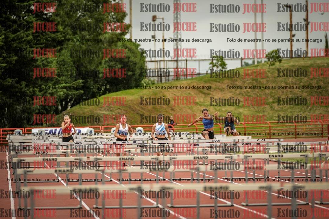 Fotos de los 100 m con vallas de mujeres