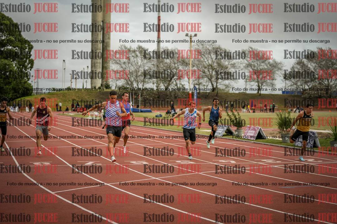 Fotos de los 100 m llanos de varones